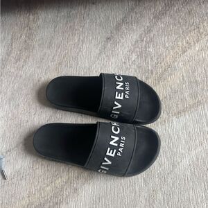 Givenchy Black logo Slides women